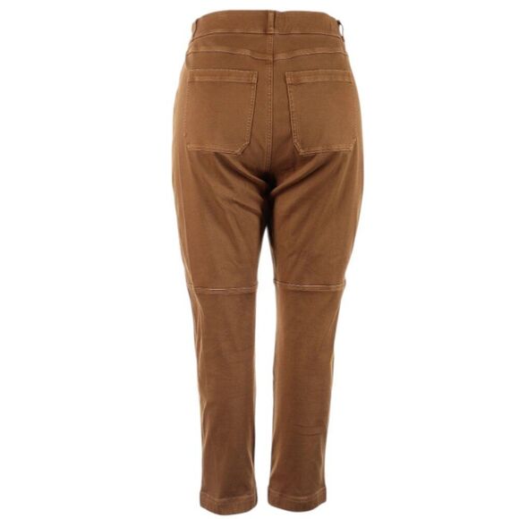 Spanx Twill Straight Leg Shaping Pant in Acorn Brown Size XL - Picture 5 of 8